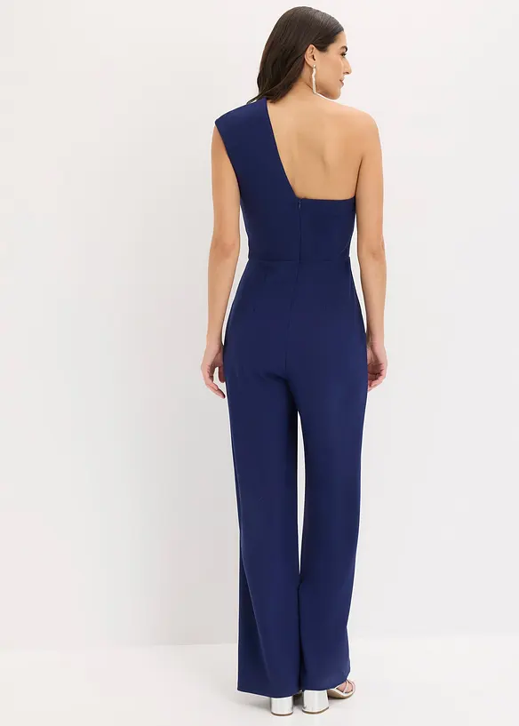 Jumpsuit i strukturert krepp, bonprix
