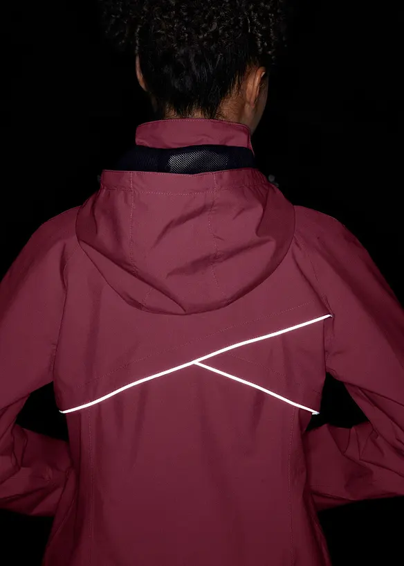 Vanntett funksjonsjakke med reflekterende detaljer, bonprix