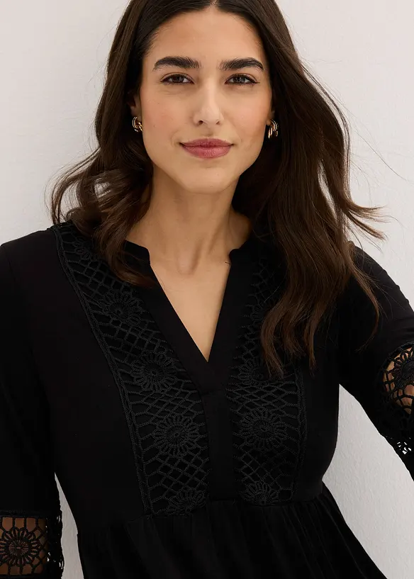 Tunikakjole i myk viskose, bonprix