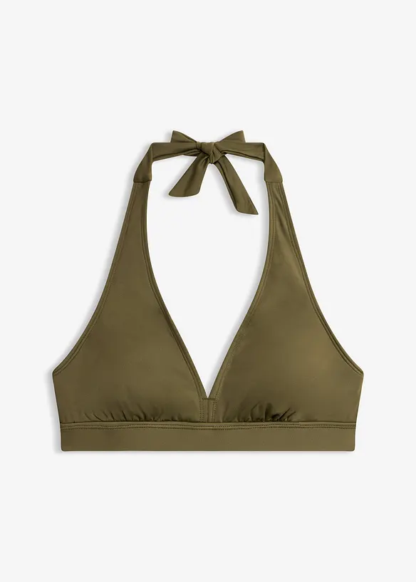 Halterneck-bikinioverdel med V-utringning, bonprix