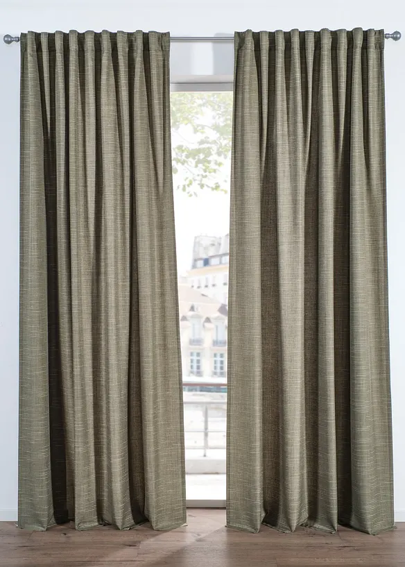 Jacquardvevd gardin (1-pack), bonprix