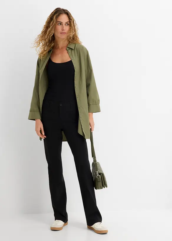 Bukse i bengalin med stretch, Bootcut, bonprix