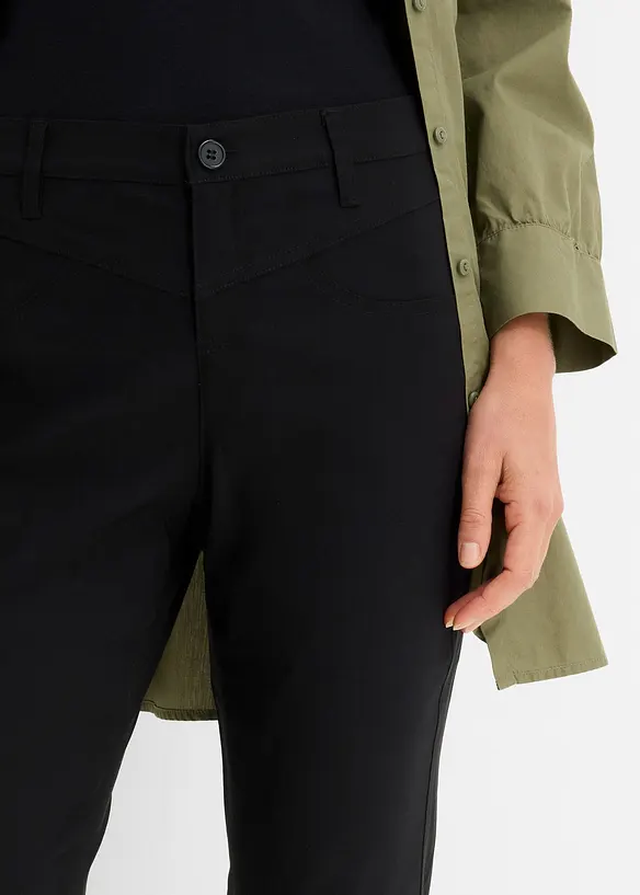 Bukse i bengalin med stretch, Bootcut, bonprix