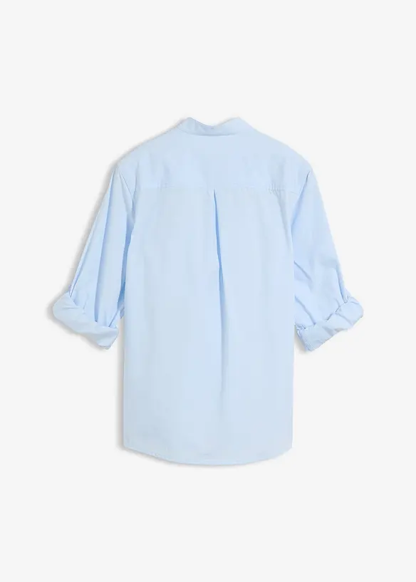 Langermet skjorte av 100% bomull med Turnup, bonprix