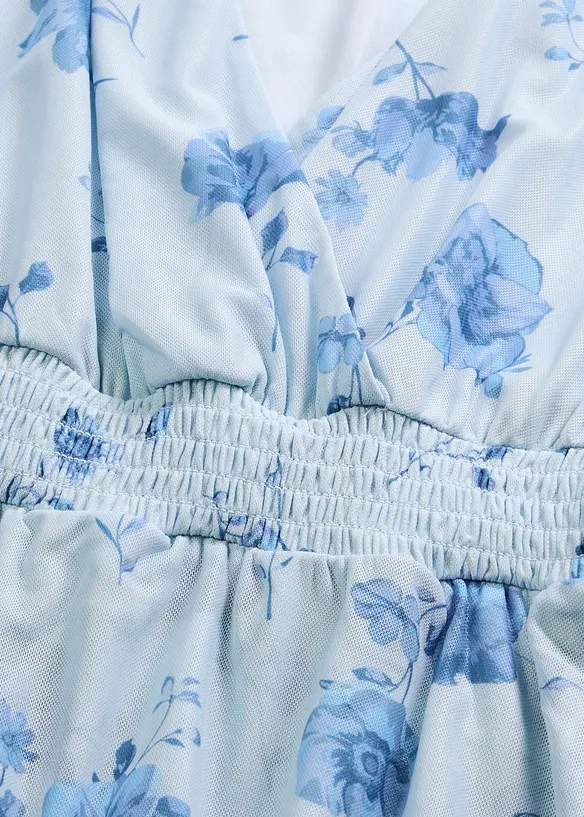 Midikjole i myk mesh, bonprix