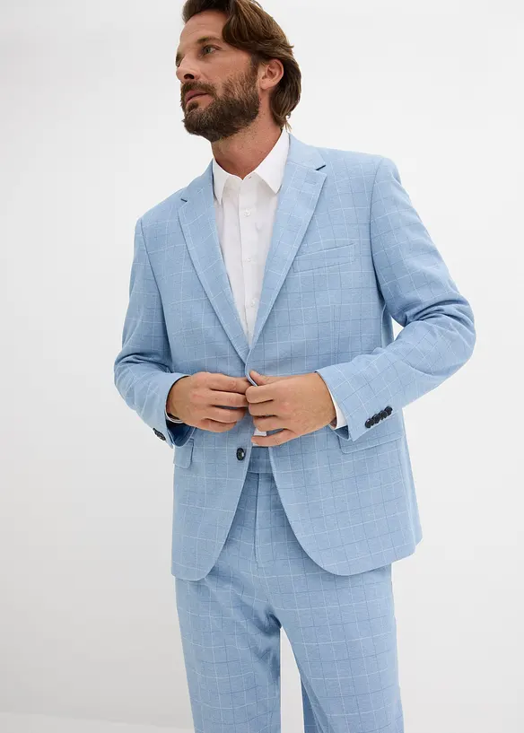 Dress i materiale med stretch, Modern fit (2-delt sett), bonprix