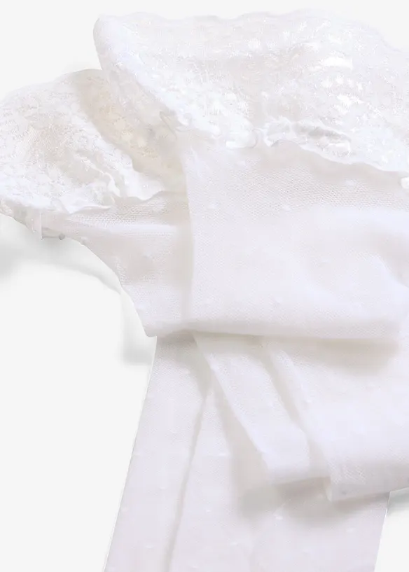 Stay-ups med blonder 20 DEN, bonprix