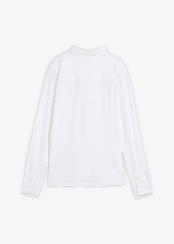 Skjorte i bomullspik&eacute; med stretch, bonprix