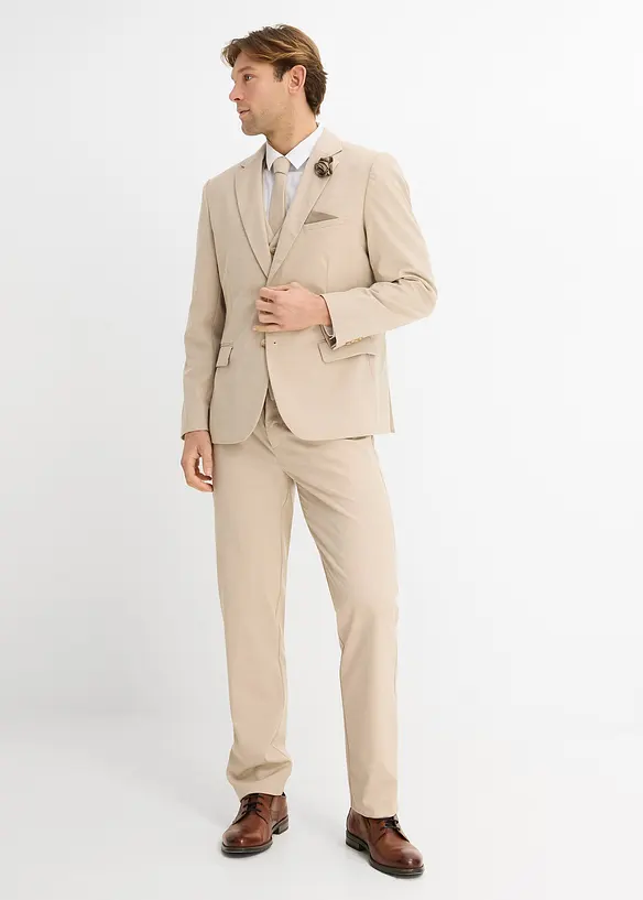 Dress (4-delt sett) med vest og slips, Regular Fit, bonprix