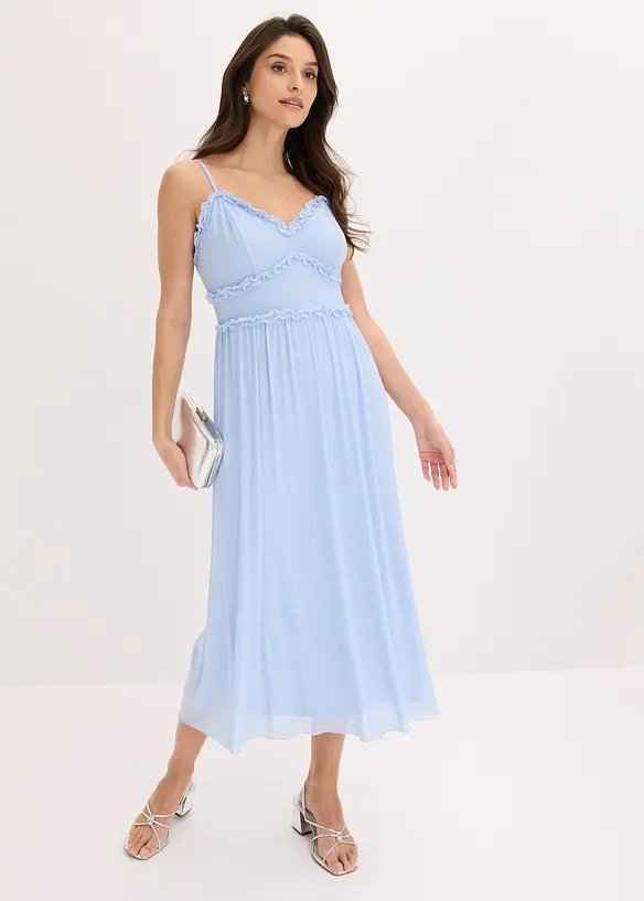 Jerseykjole i fin mesh, bonprix