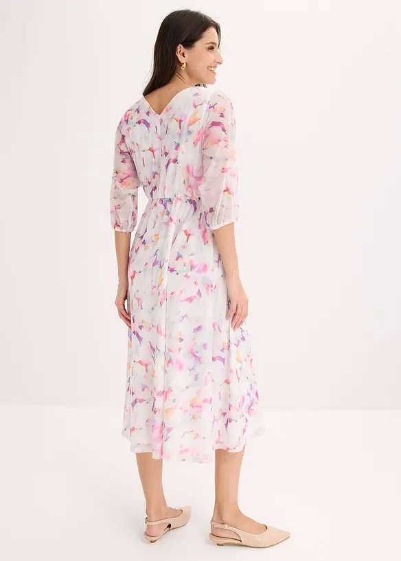 Jerseykjole av delikat mesh, bonprix