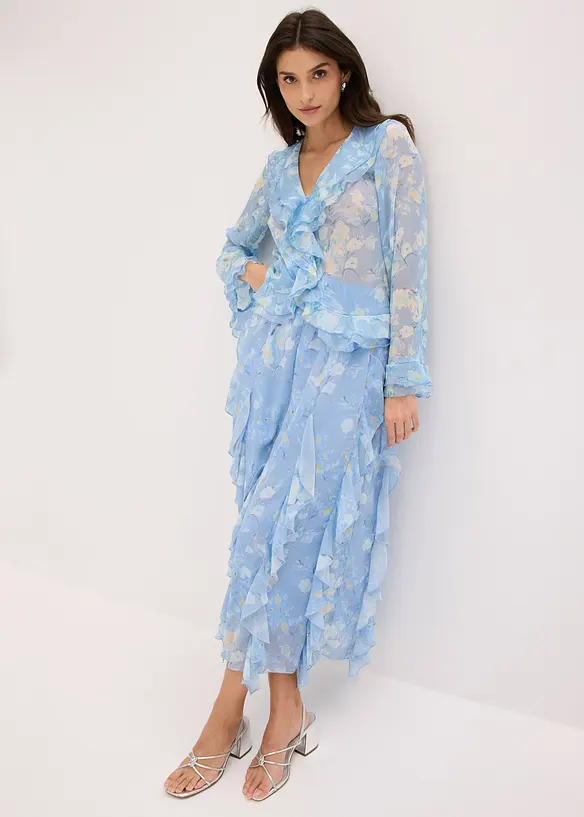 Maxiskj&oslash;rt av lett chiffon, bonprix