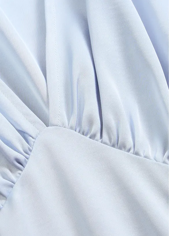 Midikjole i glinsende sateng, bonprix