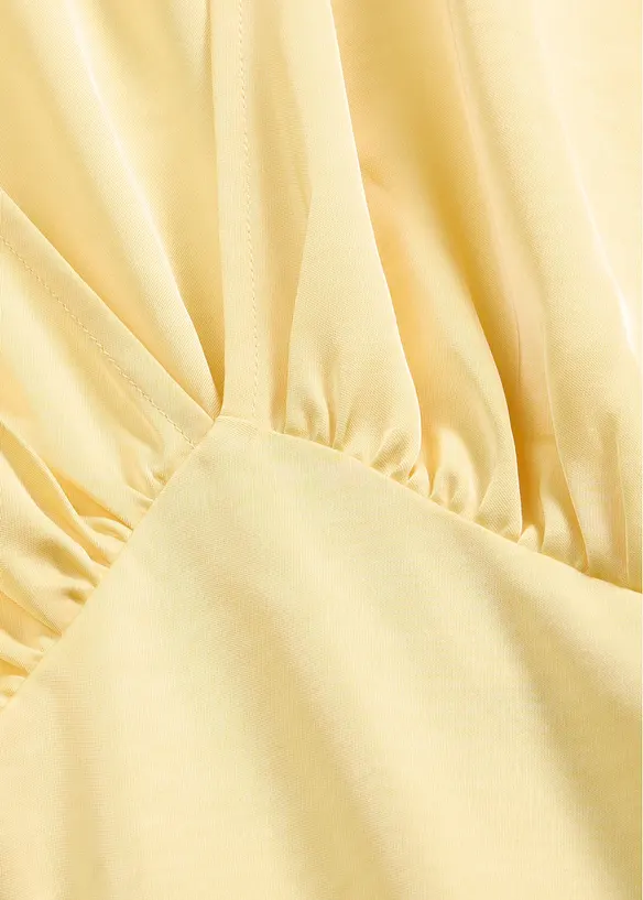 Maxikjole i blank sateng, bonprix