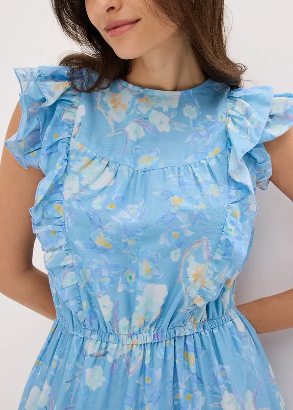 Maxikjole i 100% bomull, bonprix