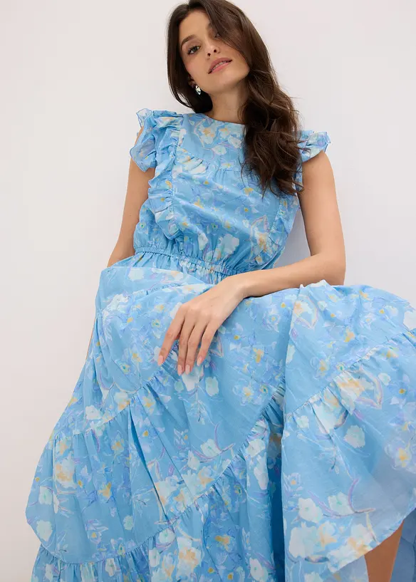 Maxikjole i 100% bomull, bonprix