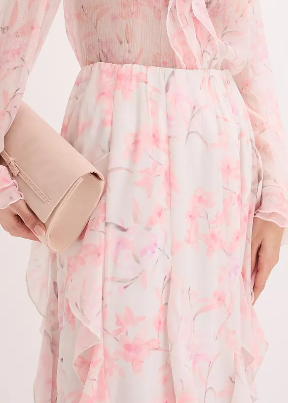 Maxiskj&oslash;rt av lett chiffon, bonprix