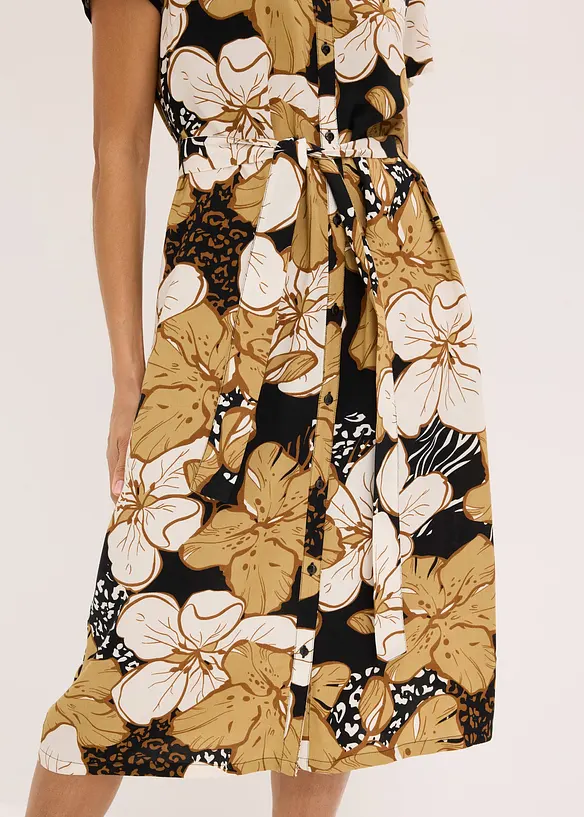 M&oslash;nstret skjortekjole, bonprix