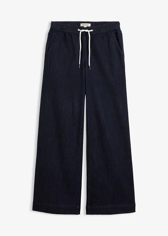 Wide Leg-jeans Mid Waist, Stretch, bonprix