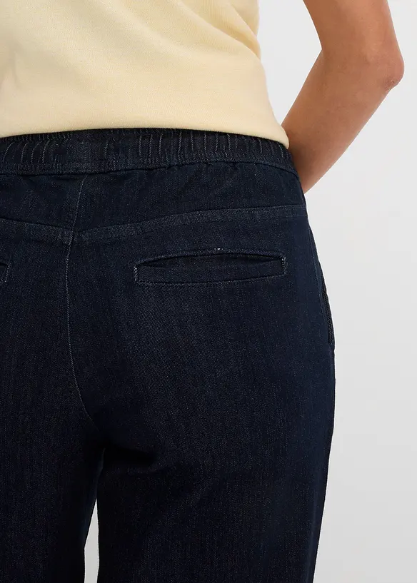 Wide Leg-jeans Mid Waist, Stretch, bonprix