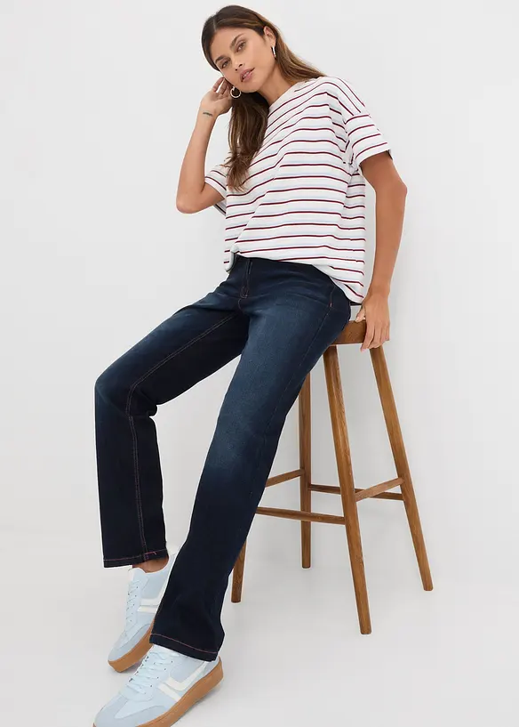 Straight-jeans, Mid Waist, komfortlinning, bonprix