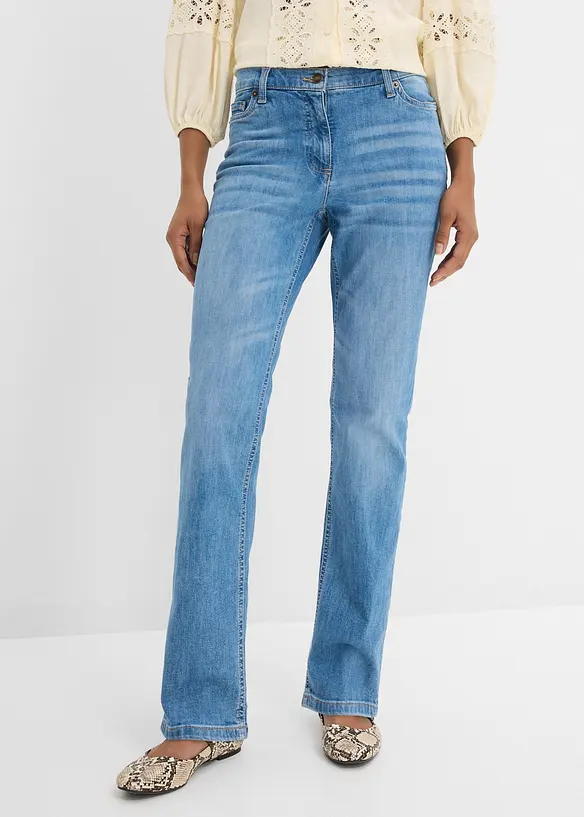Straight-jeans, Mid Waist, komfortlinning, bonprix