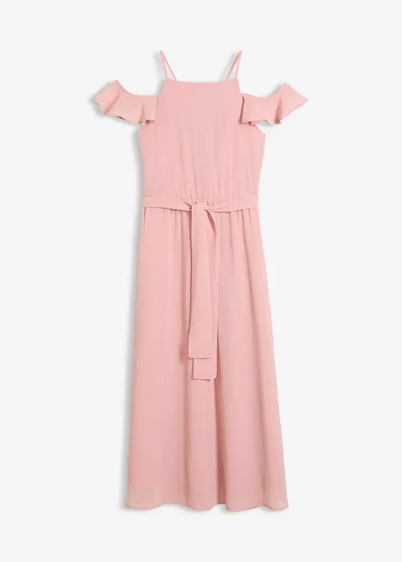 Utsvingt chiffonkjole, bonprix