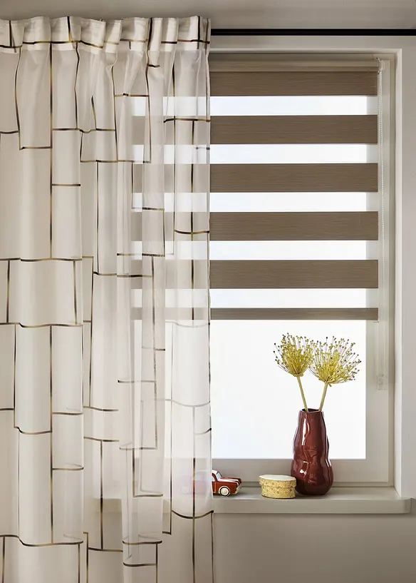 Gardin med trykk (1-pack), bonprix