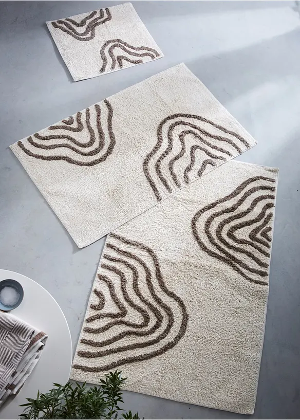 Badematte med grafisk m&oslash;nster, bonprix