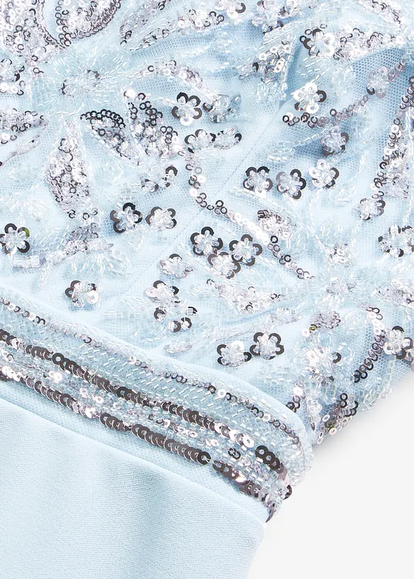 Jumpsuit i strukturert krepp med perlebroderier, bonprix