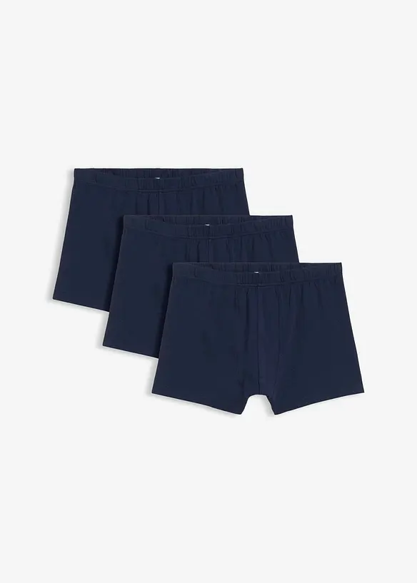 Boksershorts med bomull i ettersittende modell (3-pack), bonprix