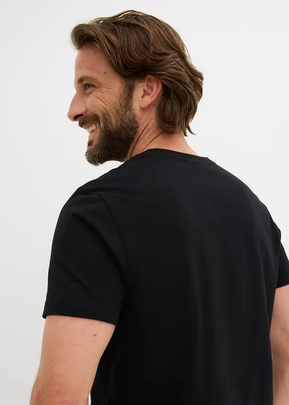 T-skjorte i 100% &oslash;kologisk bomull, Slim Fit, bonprix