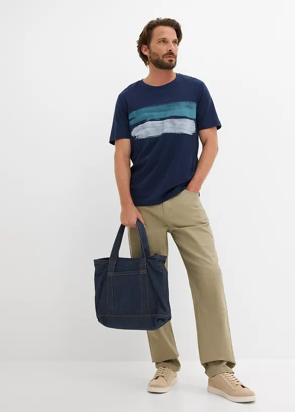 T-skjorte i 100% &oslash;kologisk bomull (2-pack), bonprix