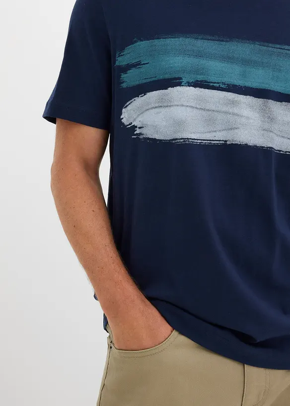 T-skjorte i 100% &oslash;kologisk bomull (2-pack), bonprix