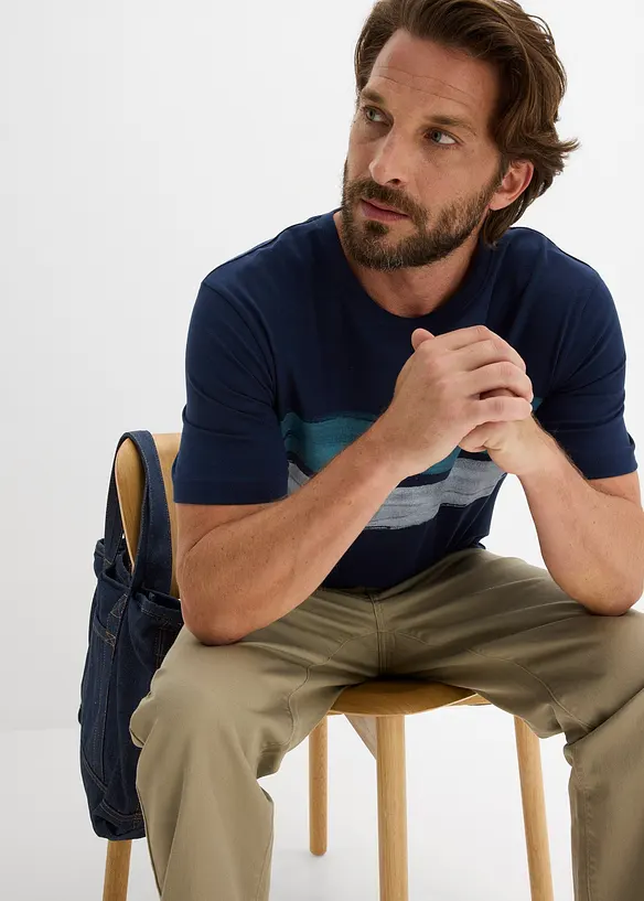 T-skjorte i 100% &oslash;kologisk bomull (2-pack), bonprix