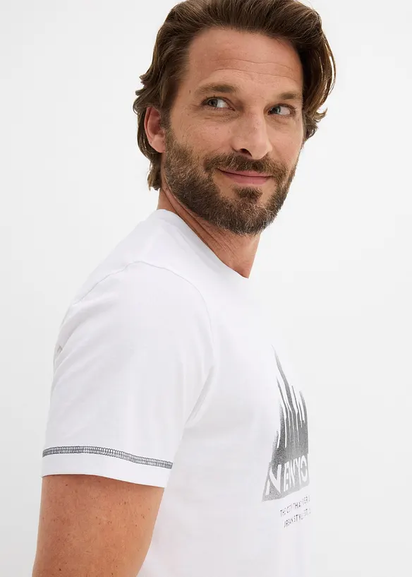 T-skjorte i 100% &oslash;kologisk bomull, bonprix