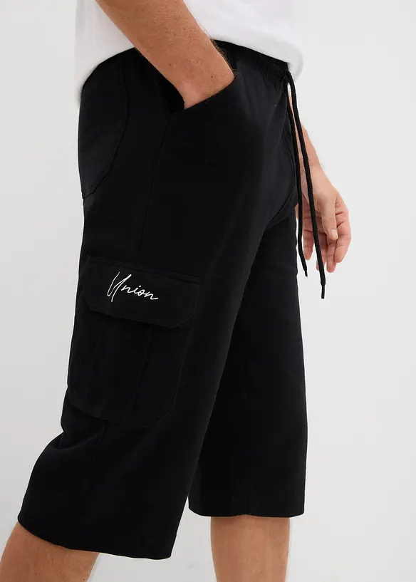 T-skjorte og lang cargo-bermudashorts (2-delt sett), bonprix