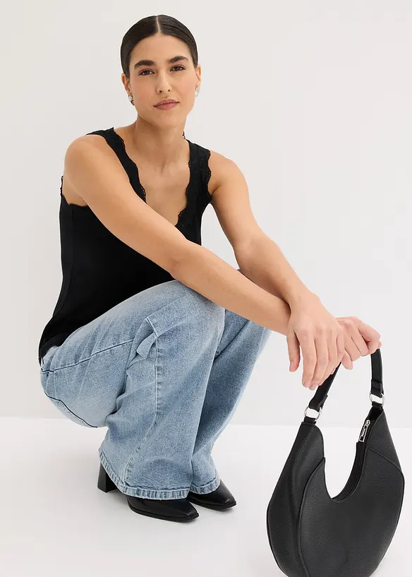 Singlet i myk viskosemiks (2-pack), bonprix