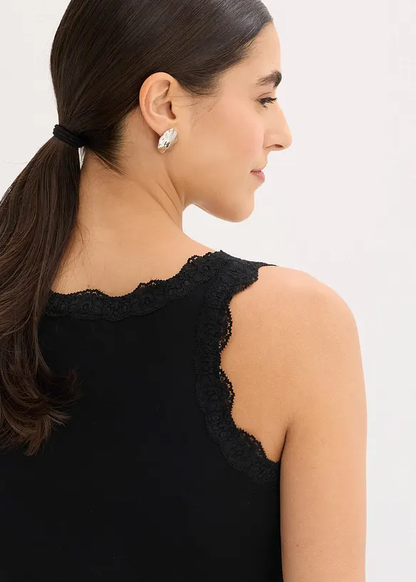 Singlet i myk viskosemiks (2-pack), bonprix