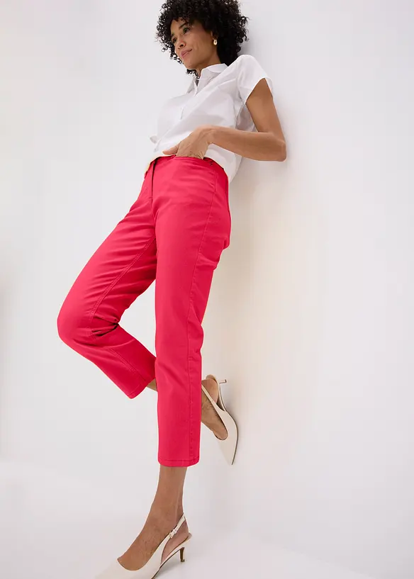 Kortermet bluse i poplin, bonprix