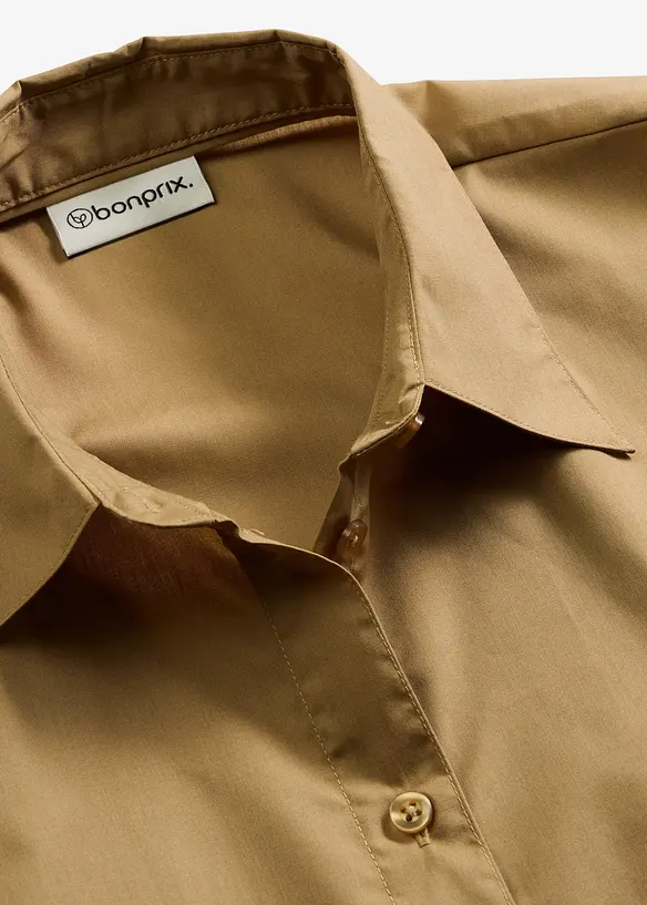 Kortermet bluse i poplin, bonprix