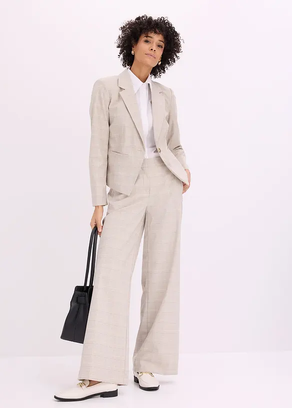 Blazer med glencheck-m&oslash;nster, bonprix