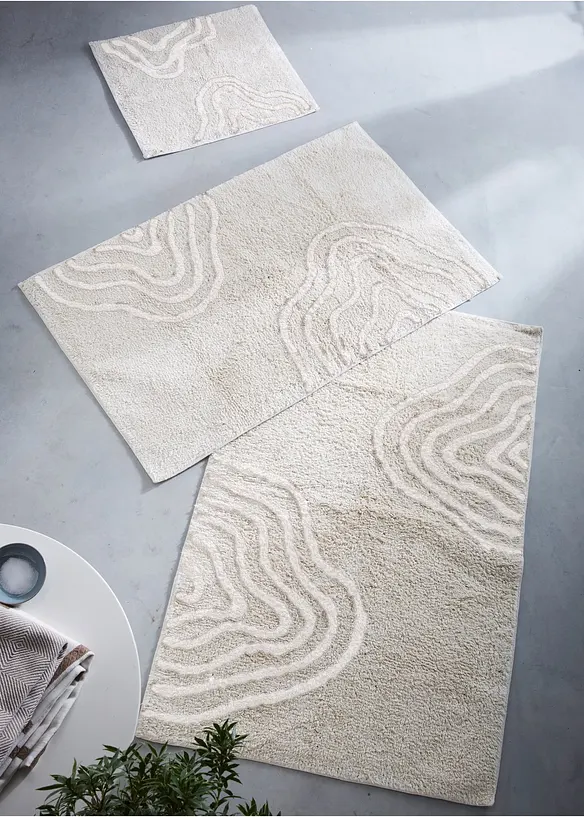 Badematte med grafisk m&oslash;nster, bonprix