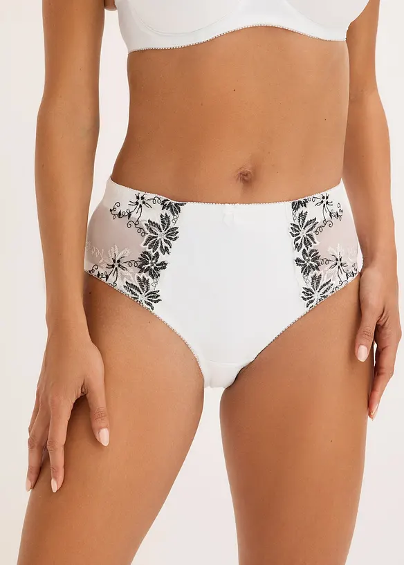 Shape-truse med delikat broderi (2-pack), bonprix