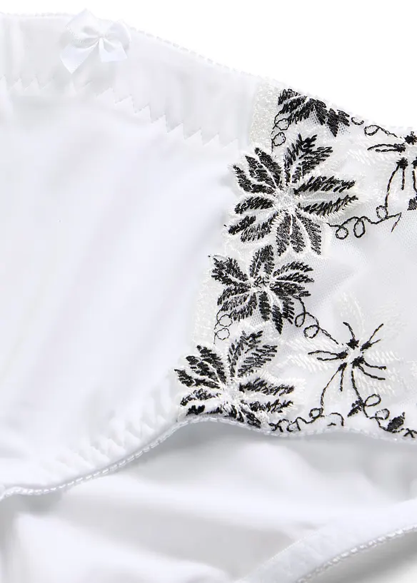 Shape-truse med delikat broderi (2-pack), bonprix