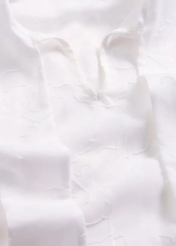 Sl&oslash;yfe-bluse med broderi, bonprix