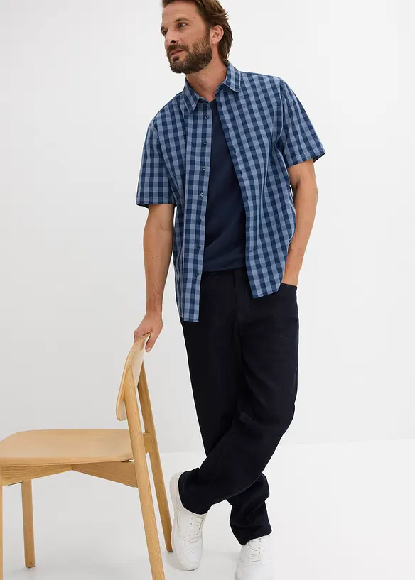 Kortermet skjorte i 100% bomull, bonprix