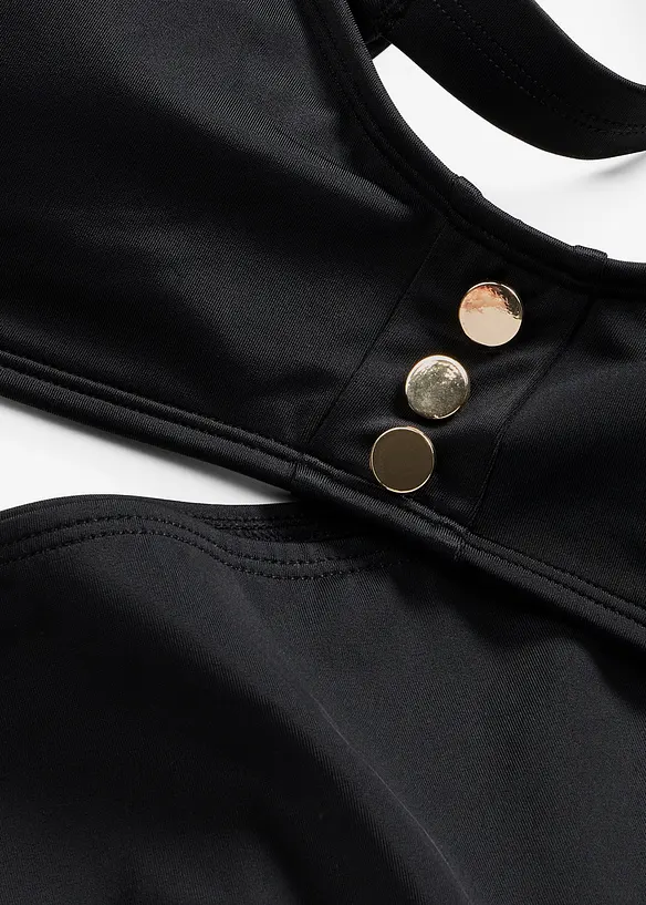 Bustier-bikini med knappepynt, bonprix