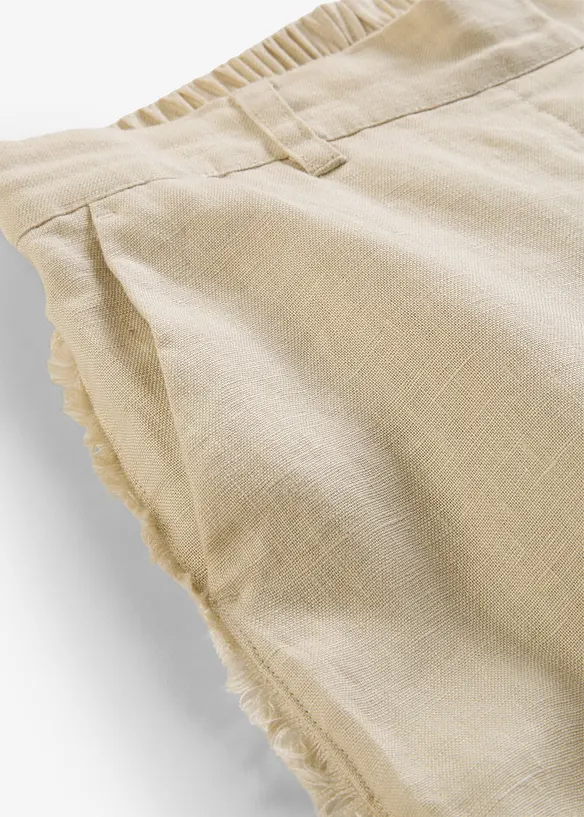 Linbukse med vide ben, bonprix