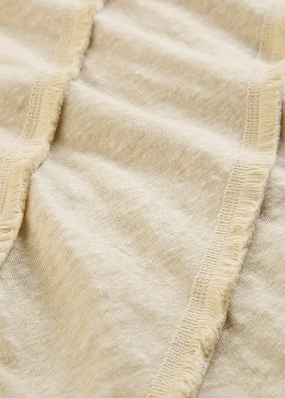 Topp av 100% lin med applikasjon, bonprix